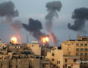 غزة ، الصورة نقلا عن رويترز 