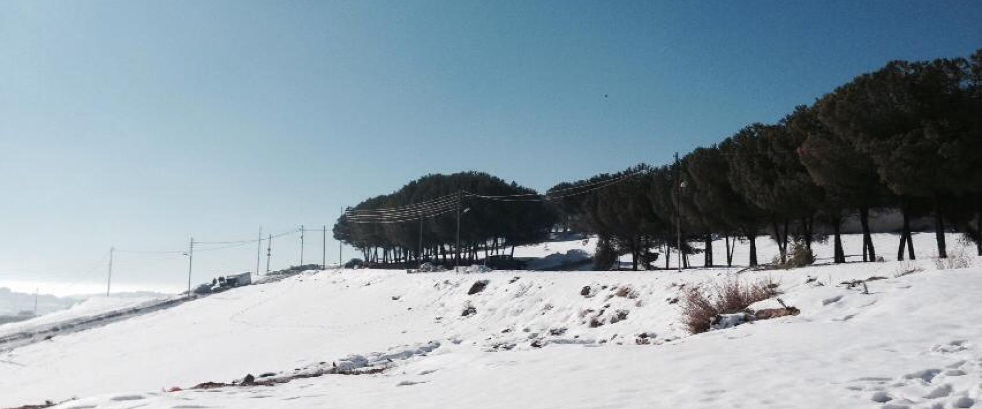 إحدى ضواحي عمان في موسم الثلج