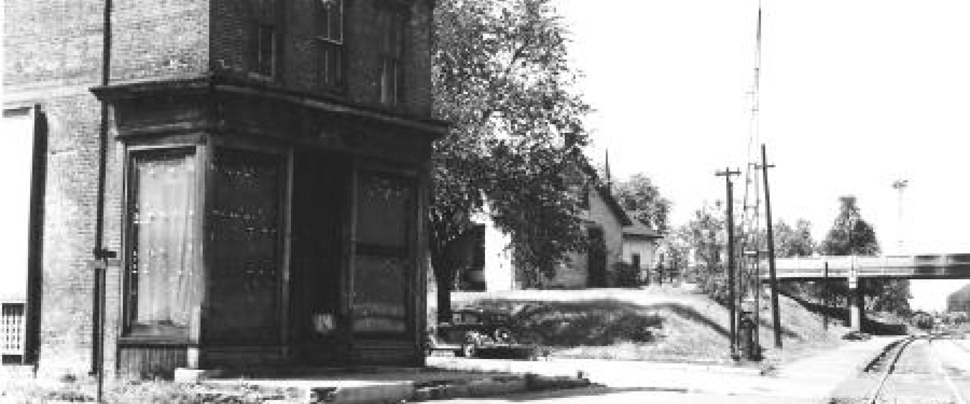 أقصر شارع في أوهايو ، الصورة نقلا عن Ohio History Central