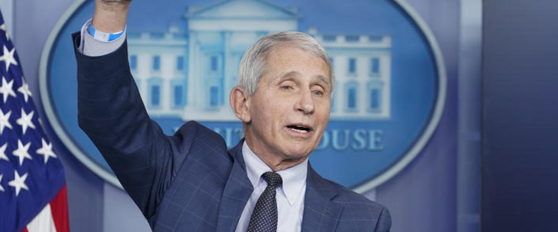 Dr. Anthony Fauci at a press briefing at the White House in December 2021. (Susan Walsh/AP)