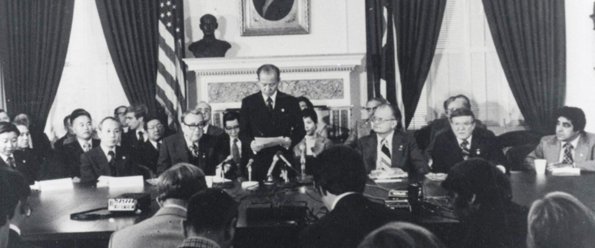 ​On October 11, 1977, plans were announced at the Ohio Statehouse to construct a $35 million motorcycle plant in Marysville, Ohio. (Photo Credit: Honda)