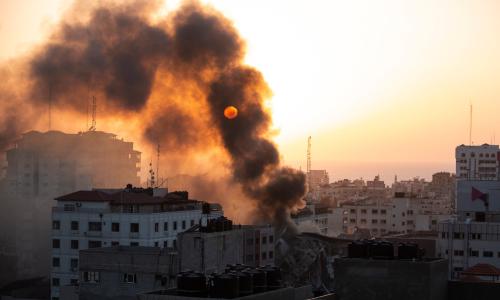 Gaza City, May 12.Credit...Khalil Hamra/Associated Press