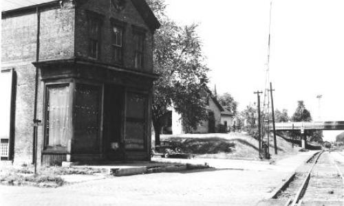 أقصر شارع في أوهايو ، الصورة نقلا عن Ohio History Central 