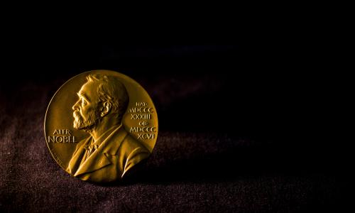 The Nobel Prize medal. Photo: Alexander Mahmoud 2018 The Nobel Prize medal. Photo: Alexander Mahmoud 2018