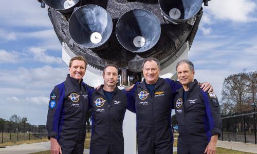 طاقم الرحلة - الصورة نقلا عن Axiom Space طاقم الرحلة - الصورة نقلا عن Axiom Space